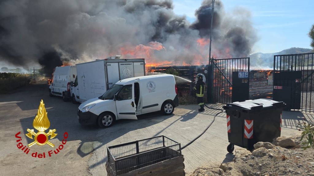 Immagine del rifugio Oasi Argo dopo l'incendio del 4 settembre 2026